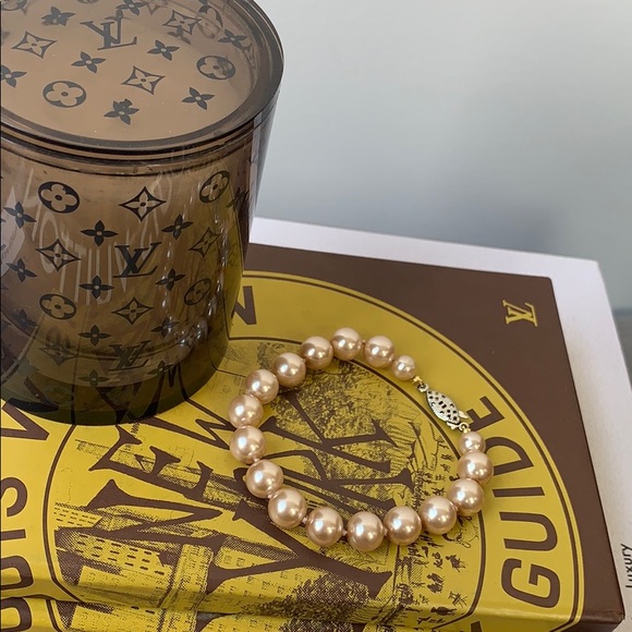 ❗️light gold/yellow Freshwater Pearl Bracelet - Picture 2 of 2